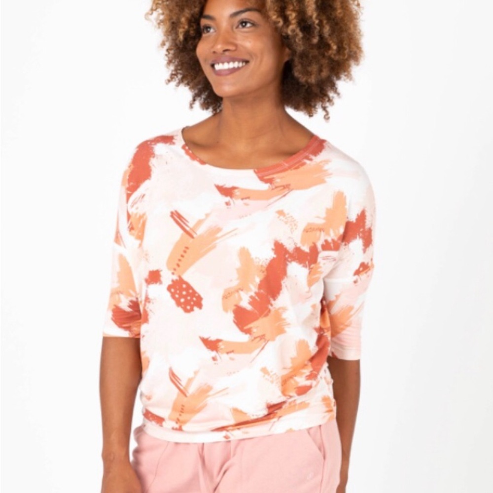 Classic Dolman Tunic Abstract Brush